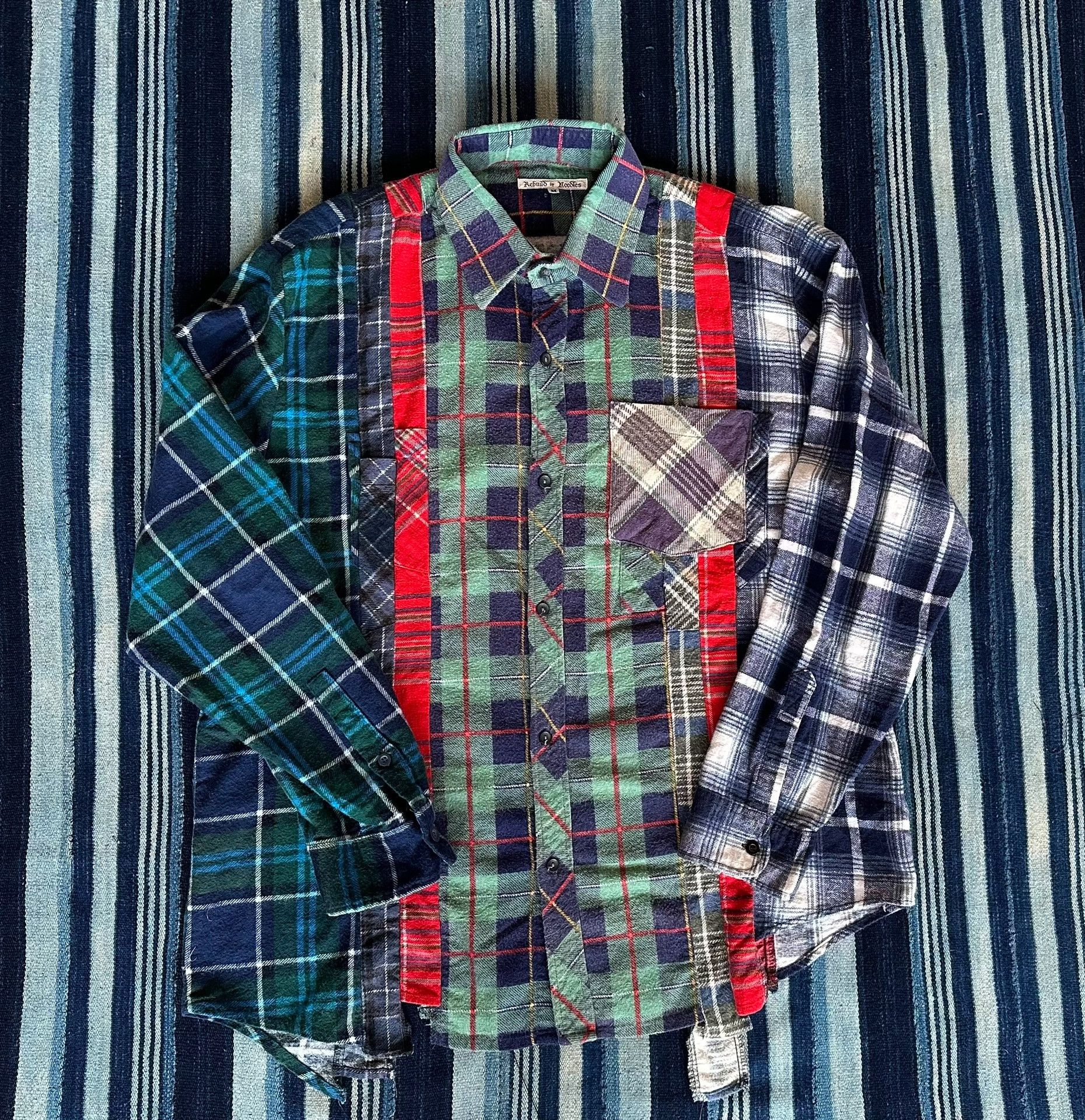 Needles Rebuild By Needles Ribon Wide Flannel Shirt Size US M / EU 48-50 / 2 - 2 Thumbnail