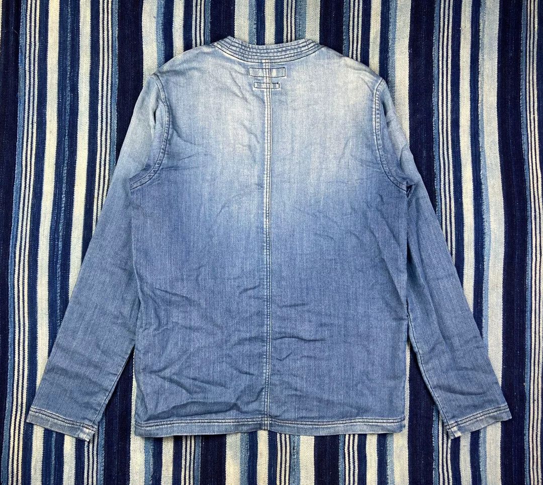 FDMTL FDMTL Indigo Dyed Washed Robe Jacket Size US M / EU 48-50 / 2 - 3 Thumbnail