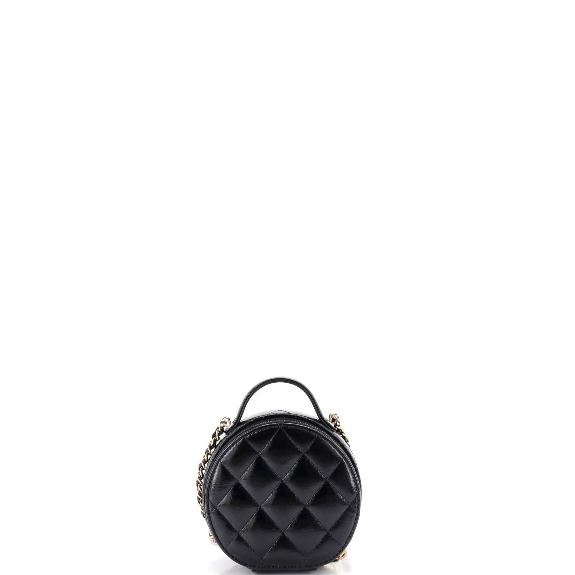 Chanel Handle with Care Round Vanity Case with Chain Size ONE SIZE - 3 Thumbnail