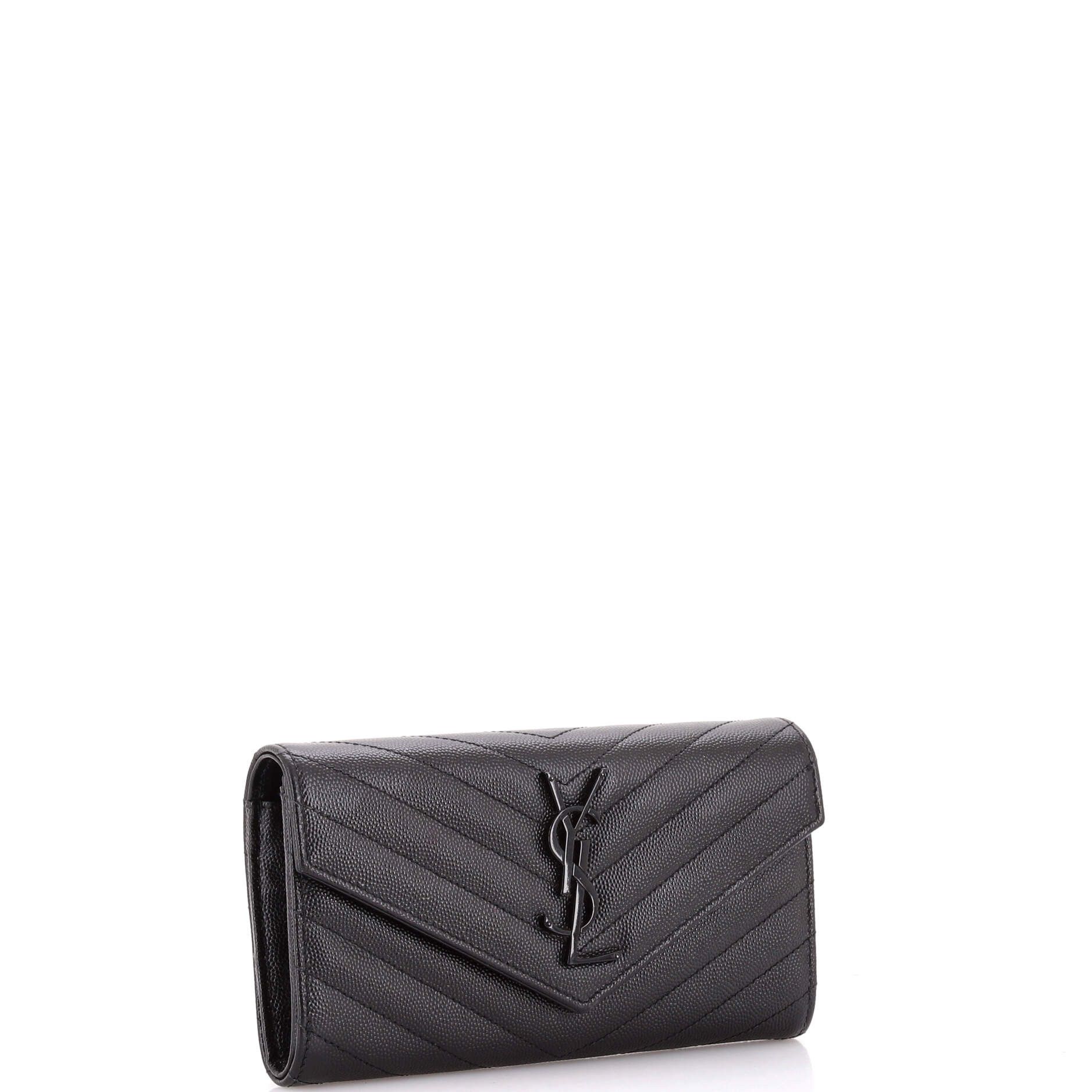 Saint Laurent Paris Classic Monogram Flap Wallet Size ONE SIZE - 2 Thumbnail