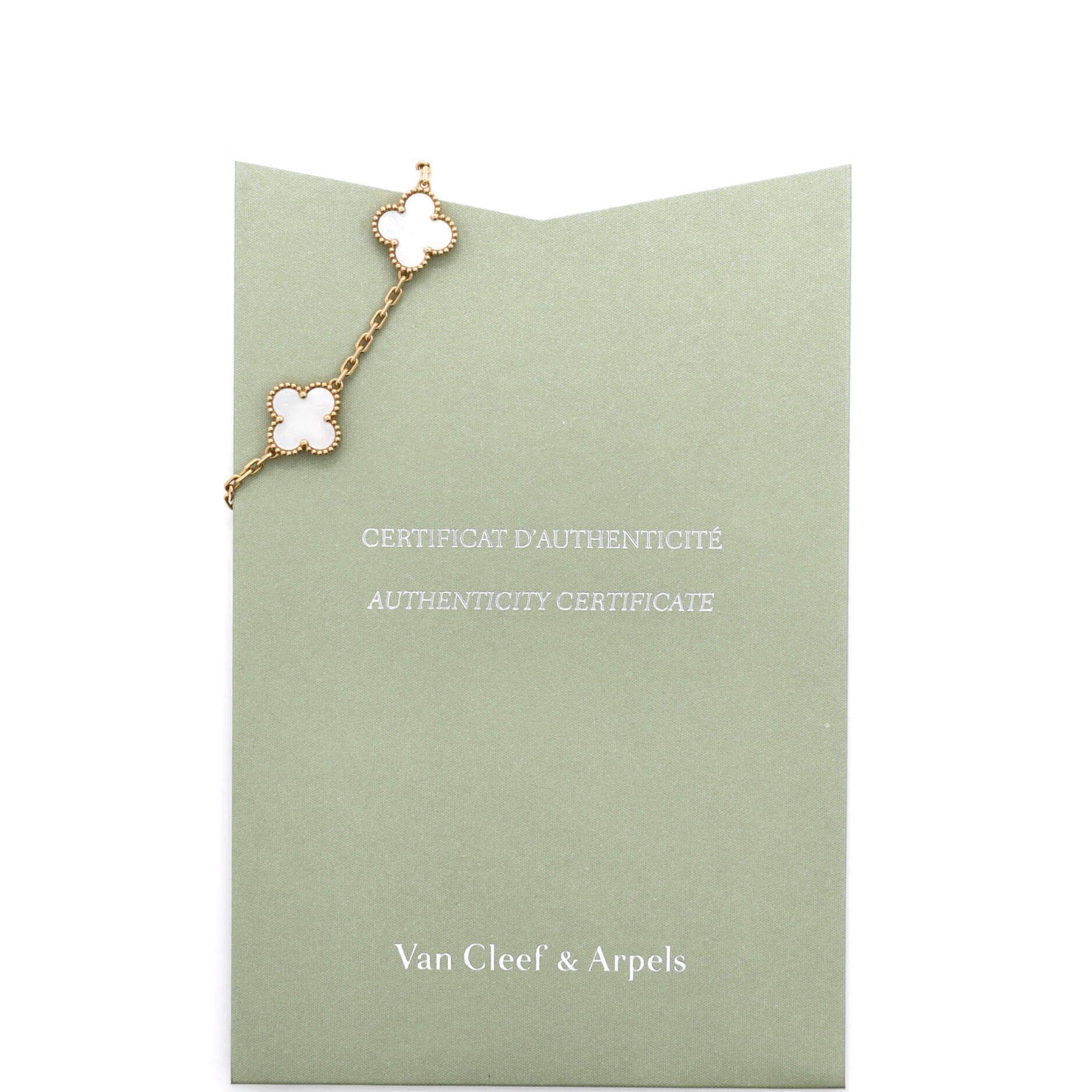 Van Cleef & Arpels Vintage Alhambra 5 Motifs Bracelet Size ONE SIZE - 2 Thumbnail