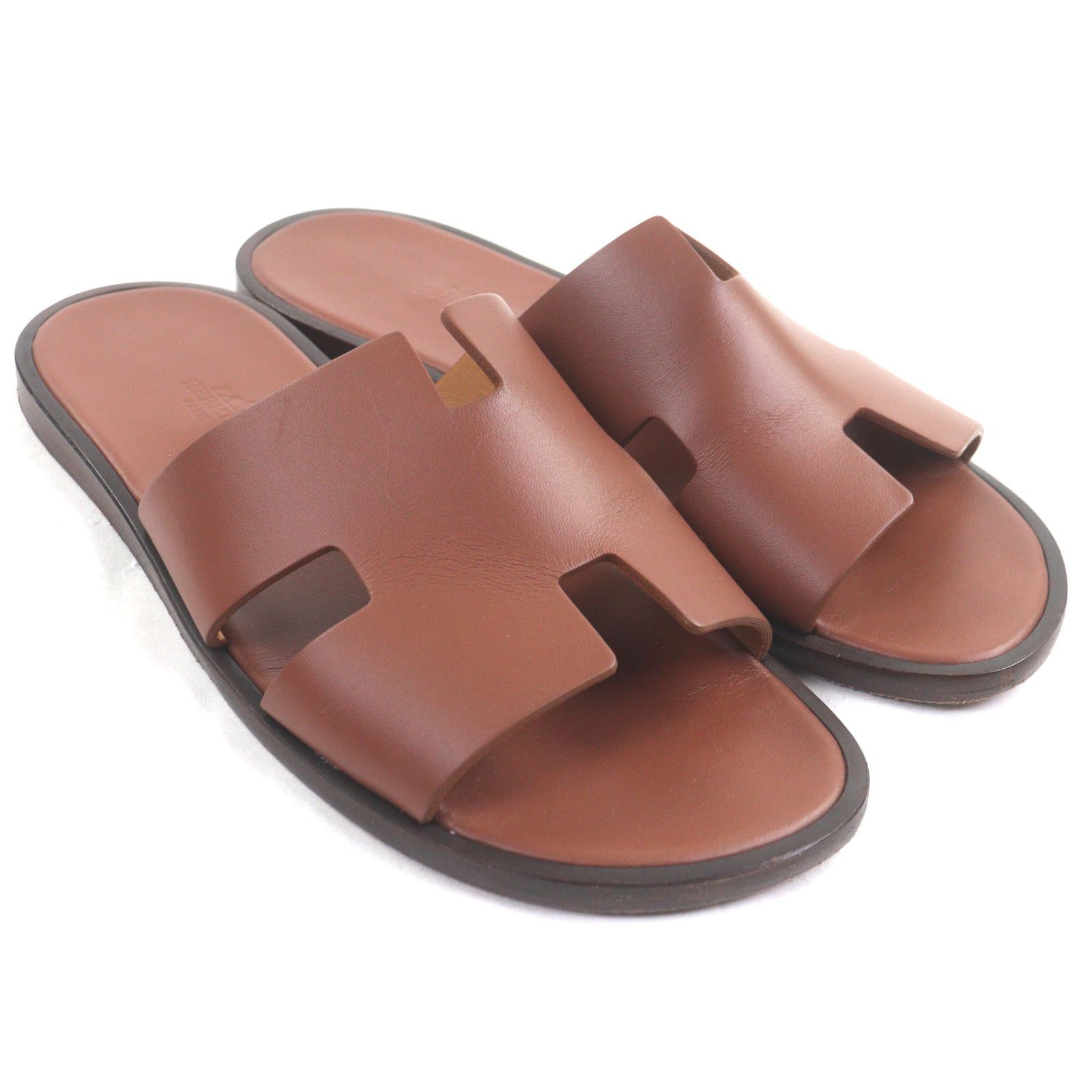 Hermes Hermes Hermès Izmir41 Leather Sandals Leather Shoes DUTY FREE for USA Size ONE SIZE - 3 Thumbnail