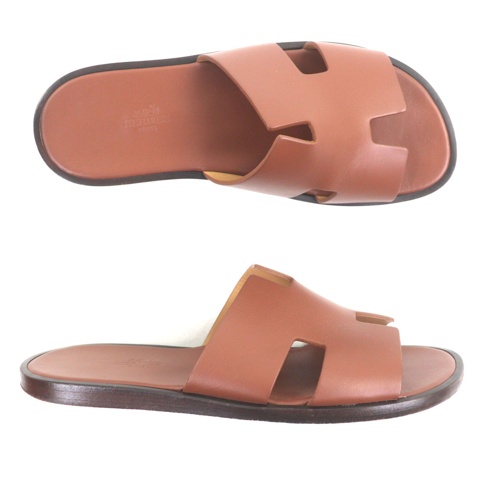 Hermes Hermes Hermès Izmir41 Leather Sandals Leather Shoes DUTY FREE for USA Size ONE SIZE - 6 Thumbnail