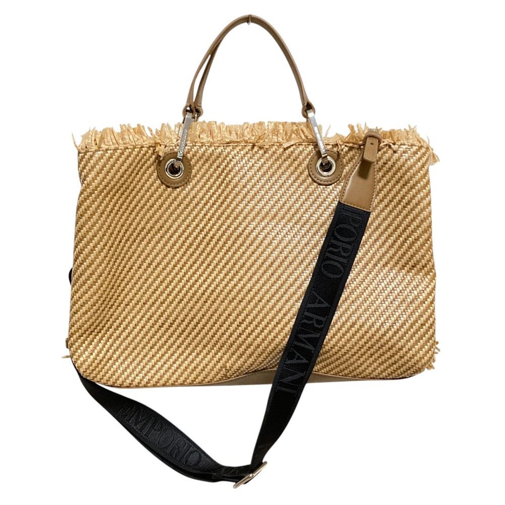 Emporio Armani Emporio Armani Emporio Armani MyEA Braided 2way Tote Bag Plant-based Tote Bag DUTY FREE for USA Size ONE SIZE - 3 Thumbnail