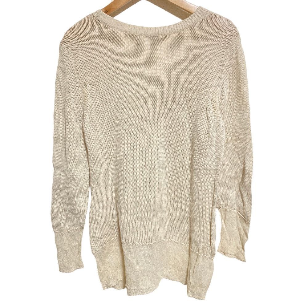 Max Mara Max Mara S Max Mara Silk Linen Knit Pullover Textile Tops DUTY FREE for USA Size ONE SIZE - 2 Thumbnail