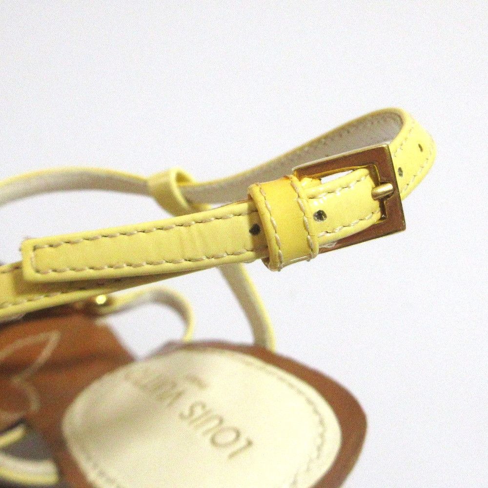 Louis Vuitton Louis Vuitton Monogram Patent Leather Wedge Sandals Textile Shoes DUTY FREE for USA