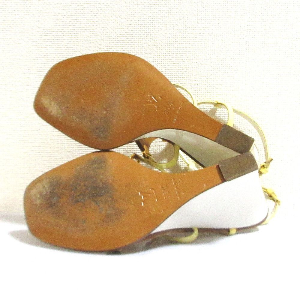 Louis Vuitton Louis Vuitton Monogram Patent Leather Wedge Sandals Textile Shoes DUTY FREE for USA