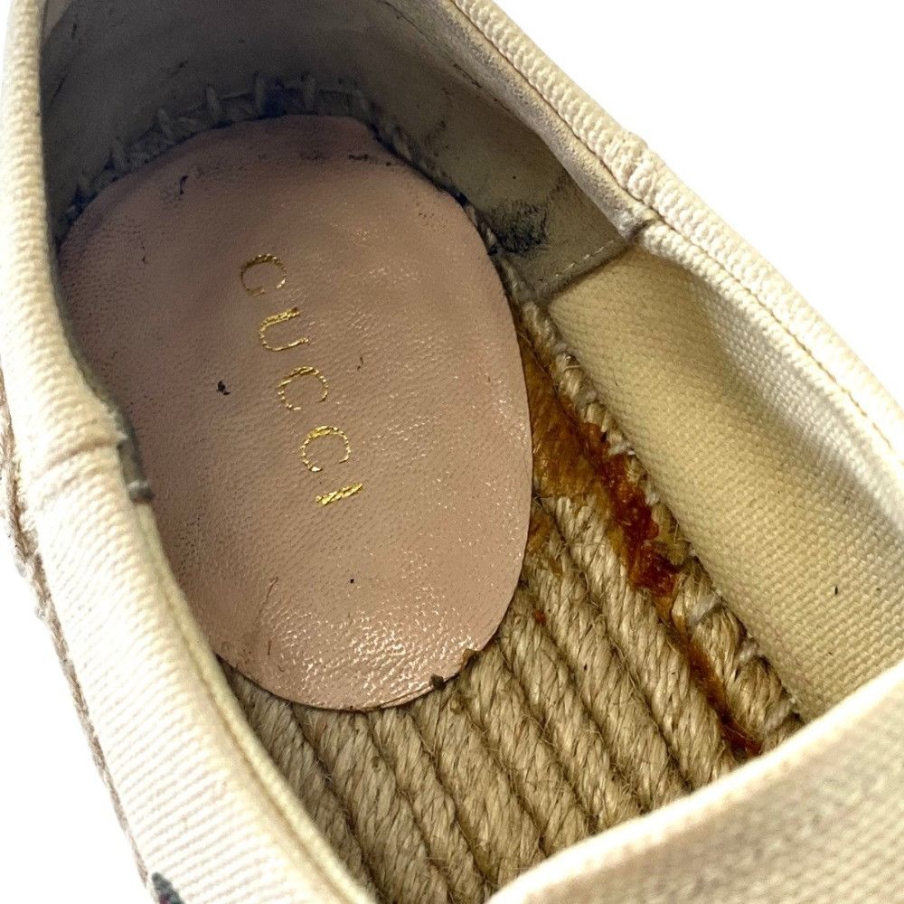 Gucci Gucci Gucci Logo Print Canvas Espadrille Platform Shoes Textile Shoes 525711 DUTY FREE for USA Size ONE SIZE - 12 Thumbnail