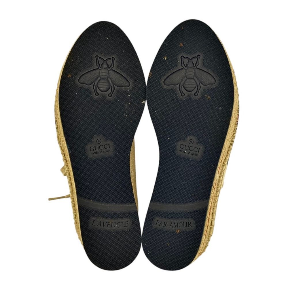 Gucci Gucci Gucci Logo Print Canvas Espadrille Platform Shoes Textile Shoes 525711 DUTY FREE for USA Size ONE SIZE - 15 Thumbnail