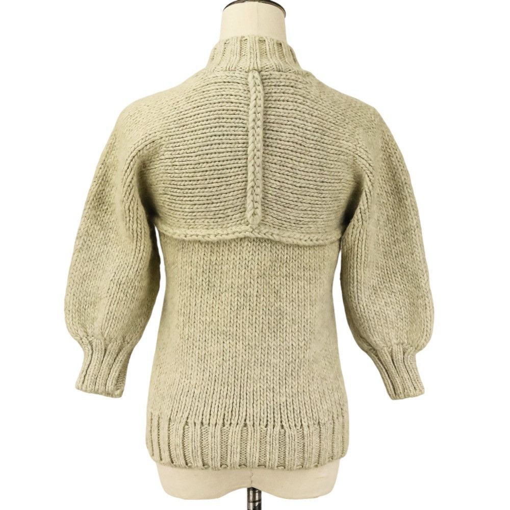 mina perhonen Mina Perhonen mina perhonen holy Wool Hemp Baby Alpaca Knit Jacket Textile Outerwear ma8884 DUTY FREE for USA Size ONE SIZE - 4 Thumbnail