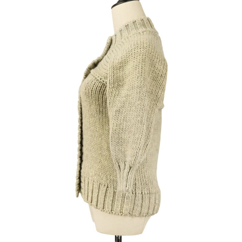 mina perhonen Mina Perhonen mina perhonen holy Wool Hemp Baby Alpaca Knit Jacket Textile Outerwear ma8884 DUTY FREE for USA Size ONE SIZE - 3 Thumbnail