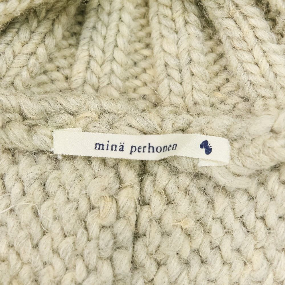 mina perhonen Mina Perhonen mina perhonen holy Wool Hemp Baby Alpaca Knit Jacket Textile Outerwear ma8884 DUTY FREE for USA Size ONE SIZE - 8 Thumbnail