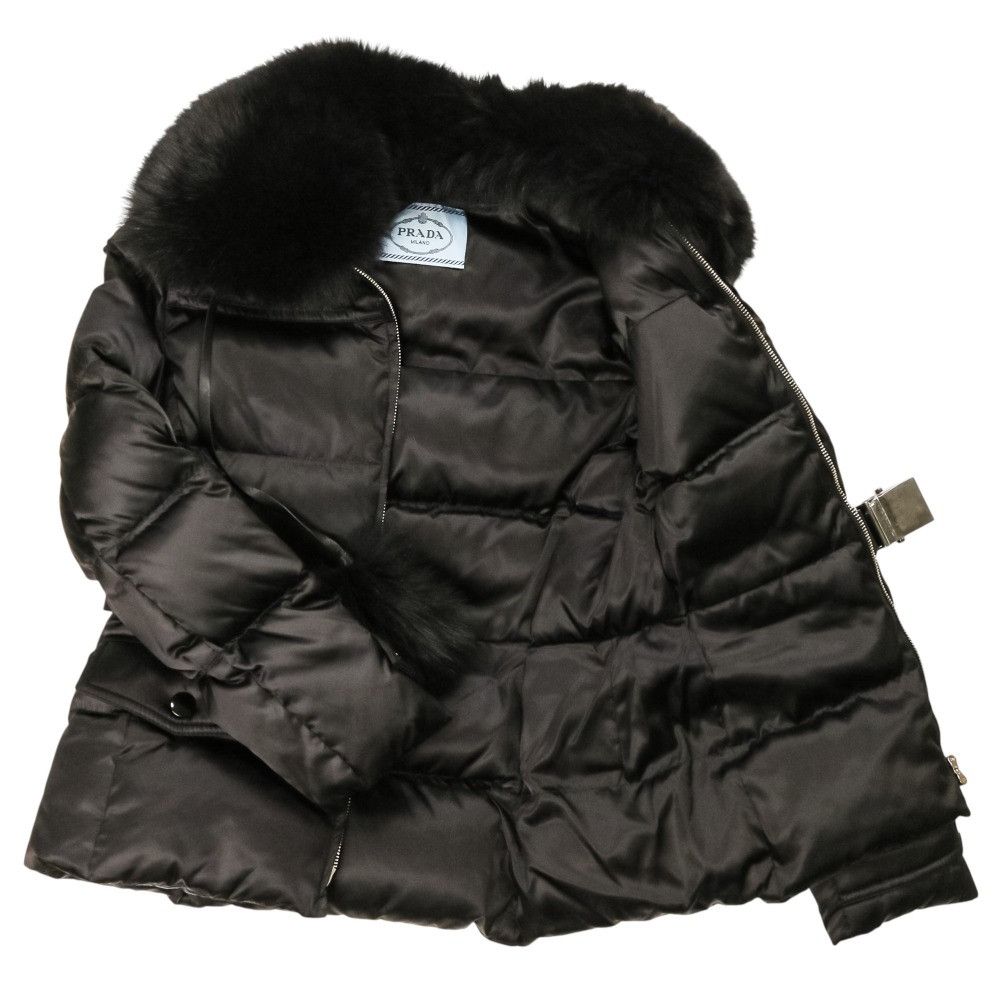 Prada Prada Prada Blue Fox Fur Down Jacket Fur Outerwear 29X275 DUTY FREE for USA Size ONE SIZE - 6 Thumbnail