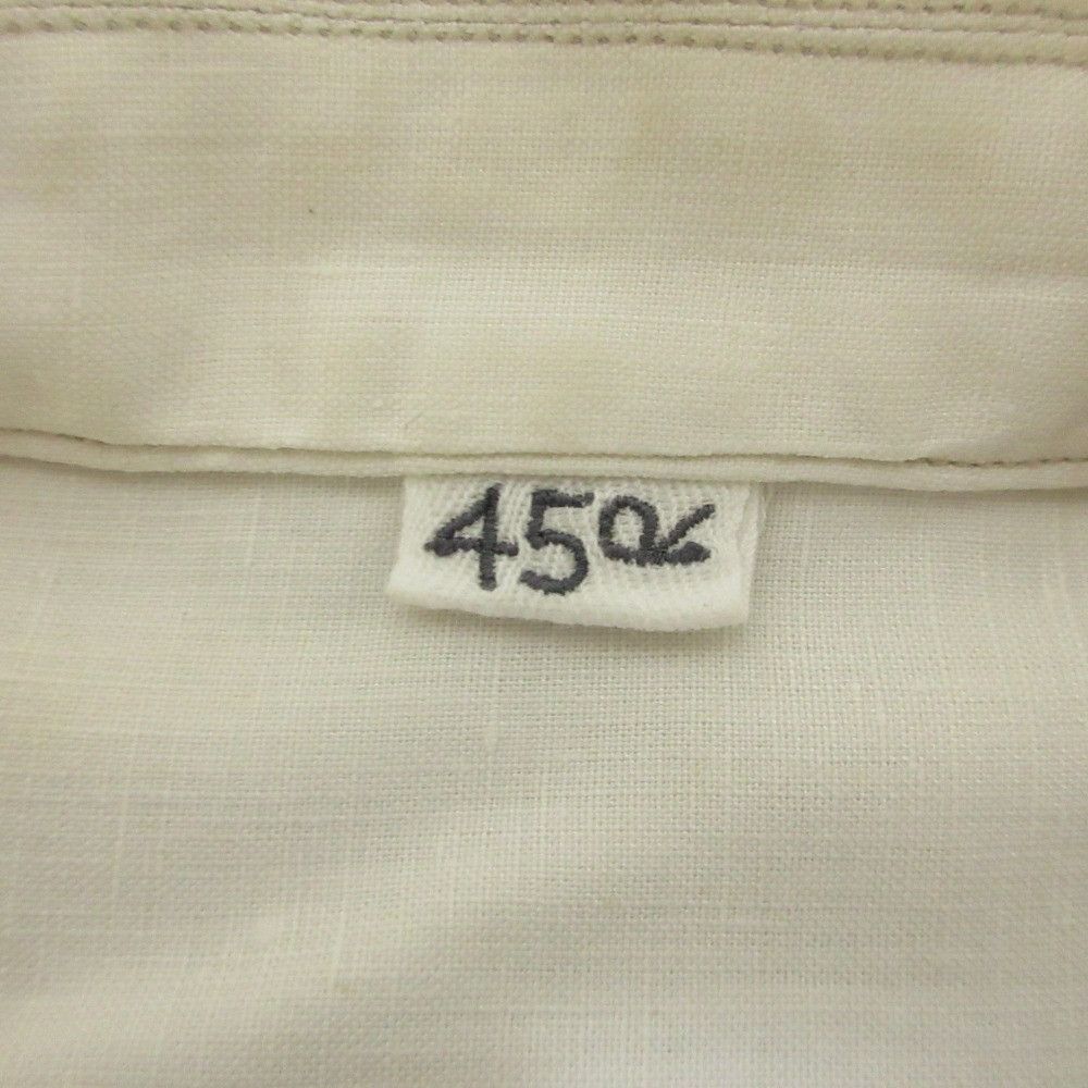 Other 45 45R Linen Long Sleeve Shirt Textile Dress Shirt 5053061 DUTY FREE for USA Size ONE SIZE - 3 Thumbnail