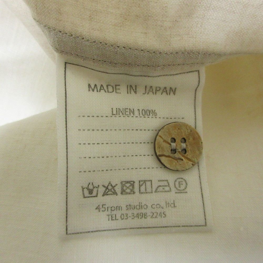 Other 45 45R Linen Long Sleeve Shirt Textile Dress Shirt 5053061 DUTY FREE for USA Size ONE SIZE - 8 Thumbnail