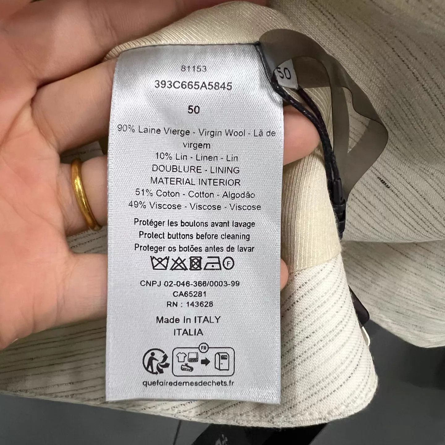 Dior Beige Long-Sleeve Shirt - Size M Size US M / EU 48-50 / 2 - 5 Thumbnail