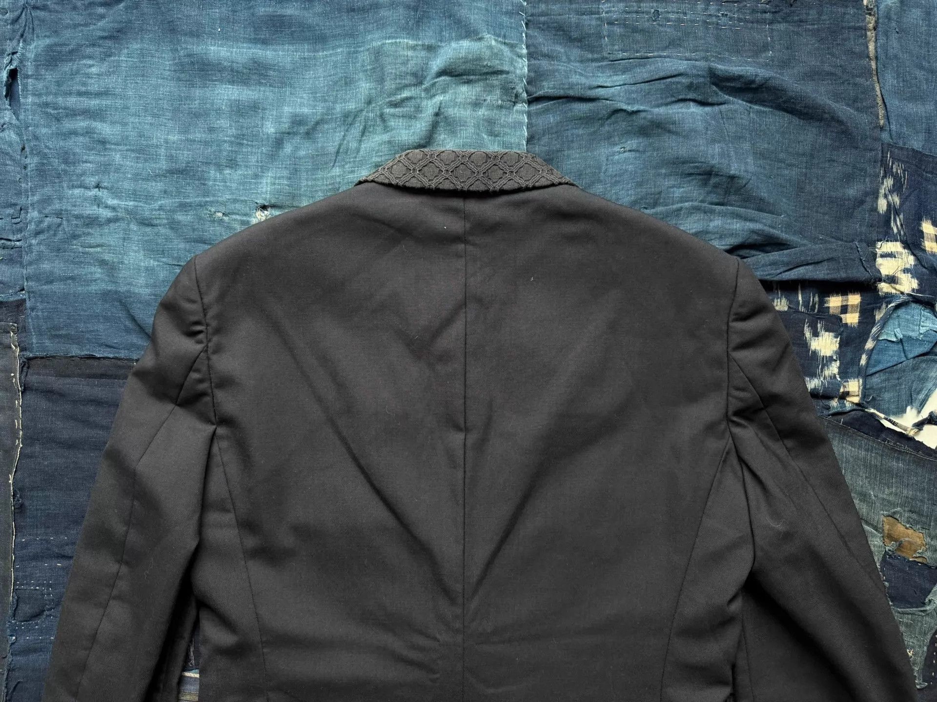 Kolor Black XL Formal Blazer with Textured Collar Size US XL / EU 56 / 4 - 5 Thumbnail