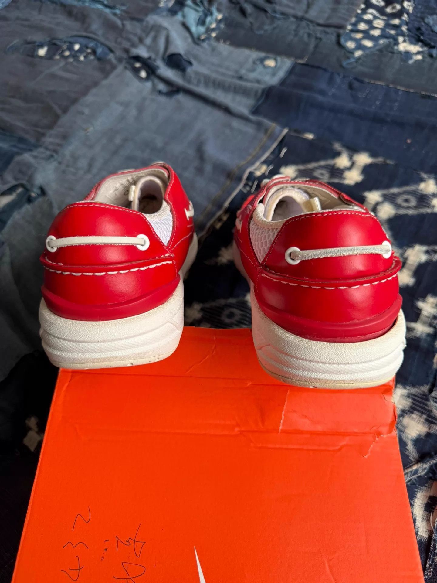 Visvim Red Leather Lace-Up Casual Shoes Size 11 Size US 11 / EU 44 - 6 Thumbnail