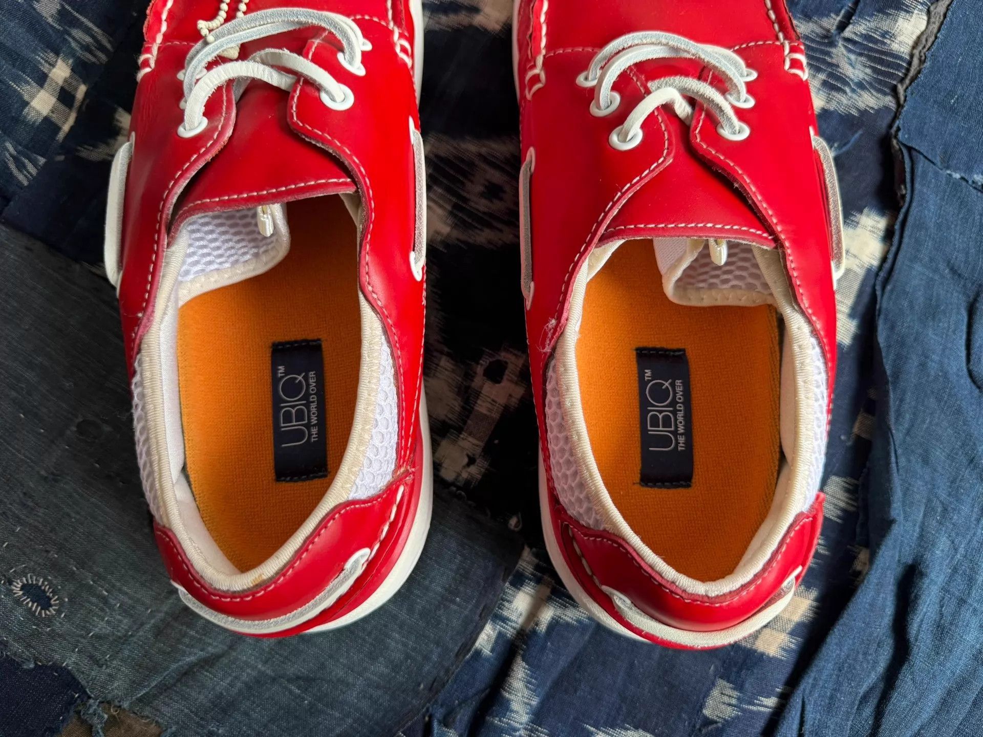 Visvim Red Leather Lace-Up Casual Shoes Size 11 Size US 11 / EU 44 - 7 Thumbnail