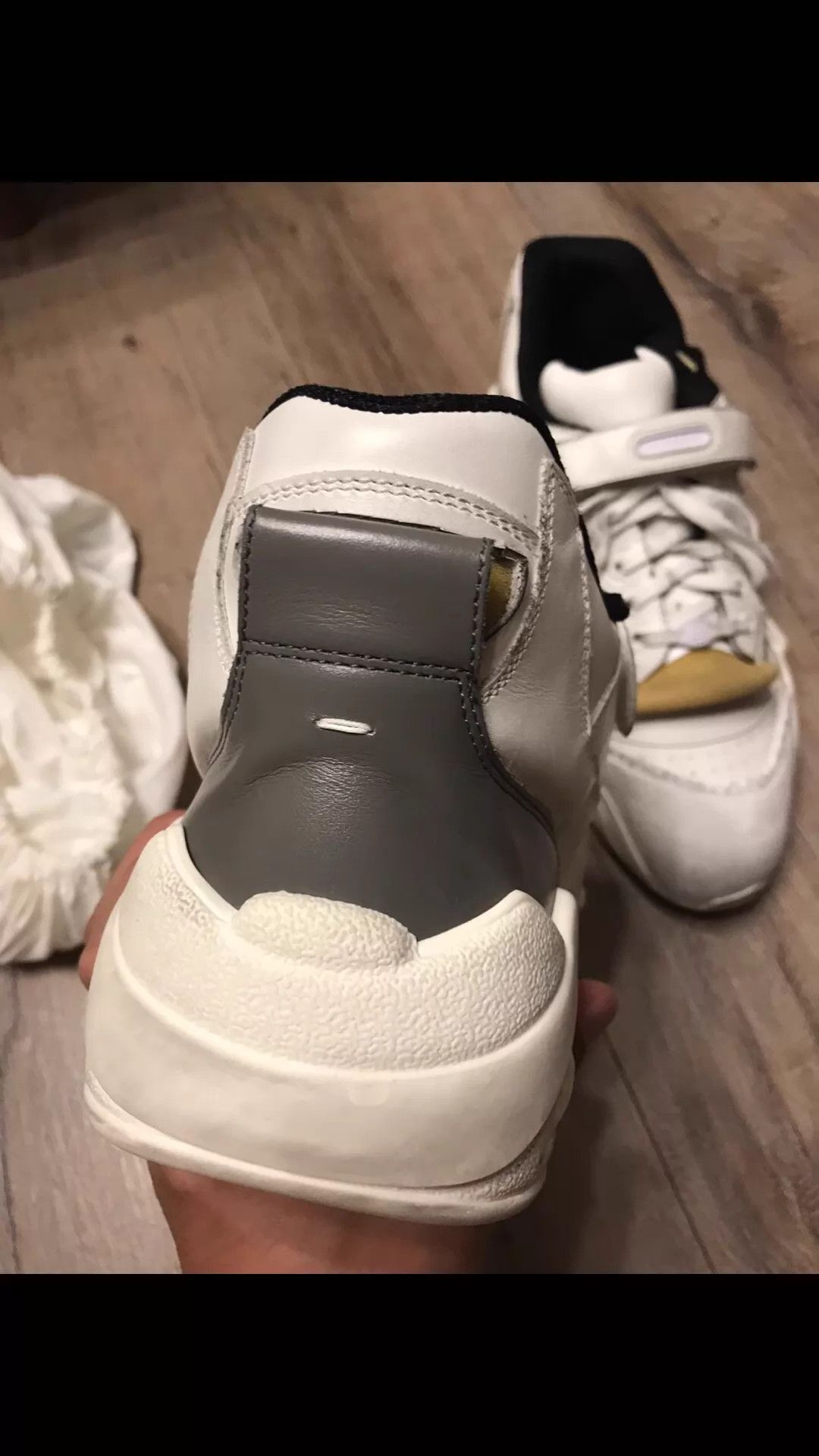 Maison Margiela White Lowtop Sneakers with Strap - Size 11 Size US 11 / EU 44 - 3 Thumbnail
