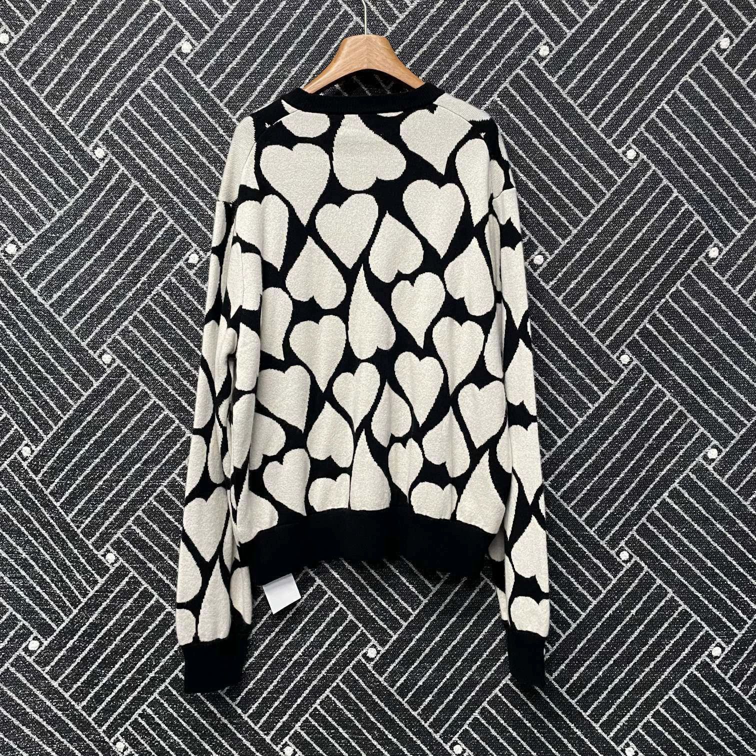 Amiri Heart Pattern Long Sleeve Sweater Size US M / EU 48-50 / 2 - 2 Thumbnail