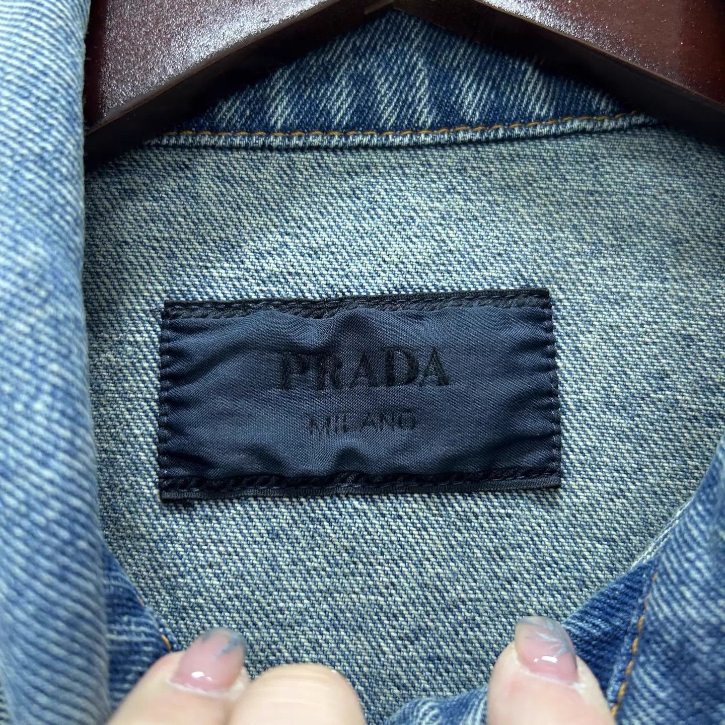 Prada Blue Denim Jacket with Button Front, XL Size US XL / EU 56 / 4 - 4 Thumbnail