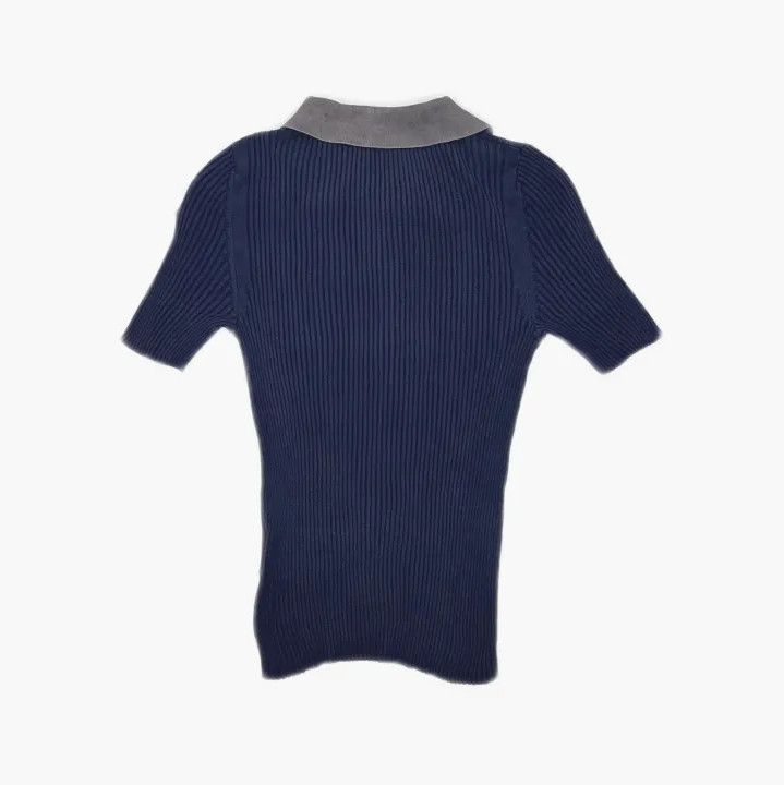 Moncler Moncler Embroidered Logo Short Sleeve Knit Top Size US S / EU 44-46 / 1 - 3 Thumbnail