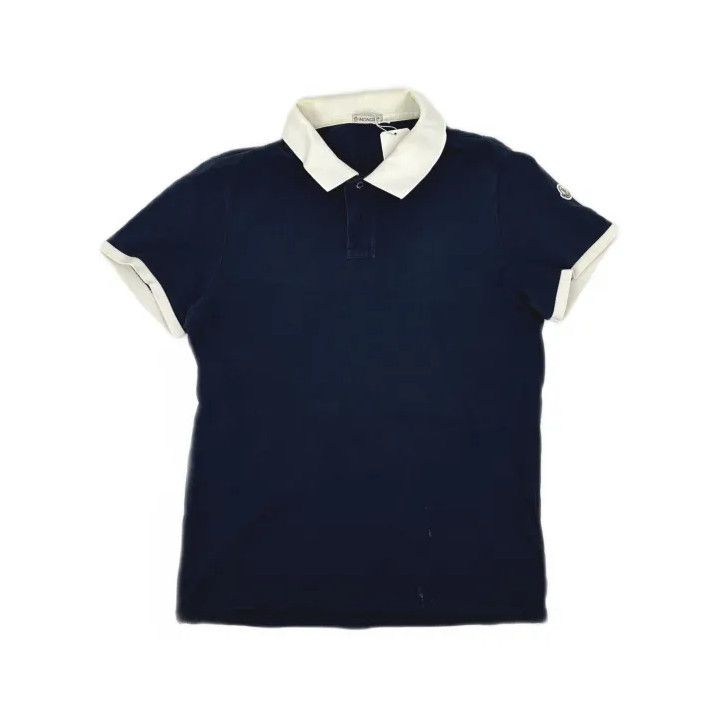 Moncler Moncler Contrast Collar Short Sleeve Polo Size US M / EU 48-50 / 2 - 2 Thumbnail