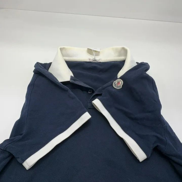Moncler Moncler Contrast Collar Short Sleeve Polo Size US M / EU 48-50 / 2 - 16 Thumbnail