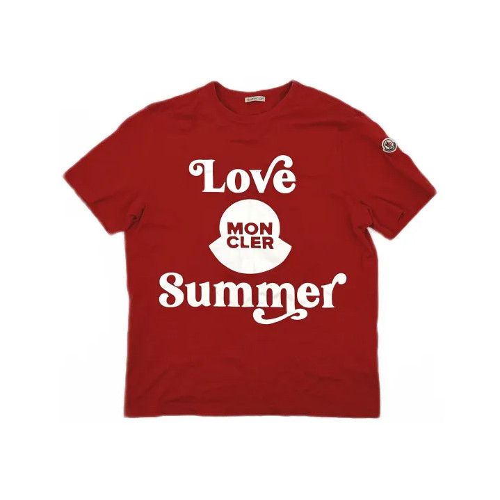 Moncler Moncler SS21 Letter Print Short Sleeve T-Shirt Size US M / EU 48-50 / 2 - 2 Thumbnail