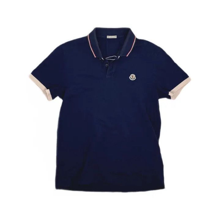 Moncler Moncler Casual Solid Short-Sleeve Polo Shirt Size US M / EU 48-50 / 2 - 2 Thumbnail