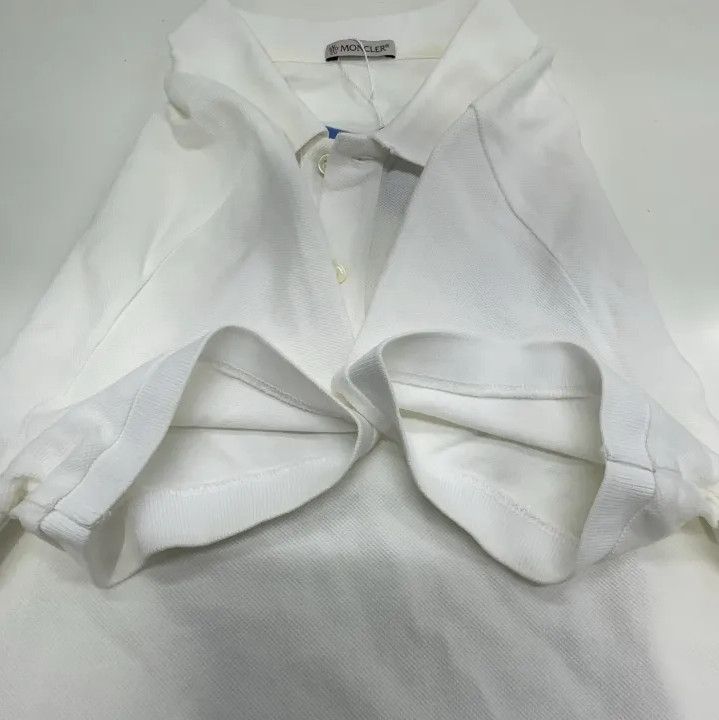 Moncler Moncler White Short-Sleeve Polo Shirt Size US S / EU 44-46 / 1 - 9 Thumbnail