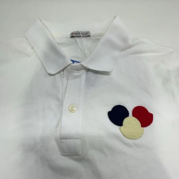 Moncler Moncler White Short-Sleeve Polo Shirt Size US S / EU 44-46 / 1 - 8 Thumbnail