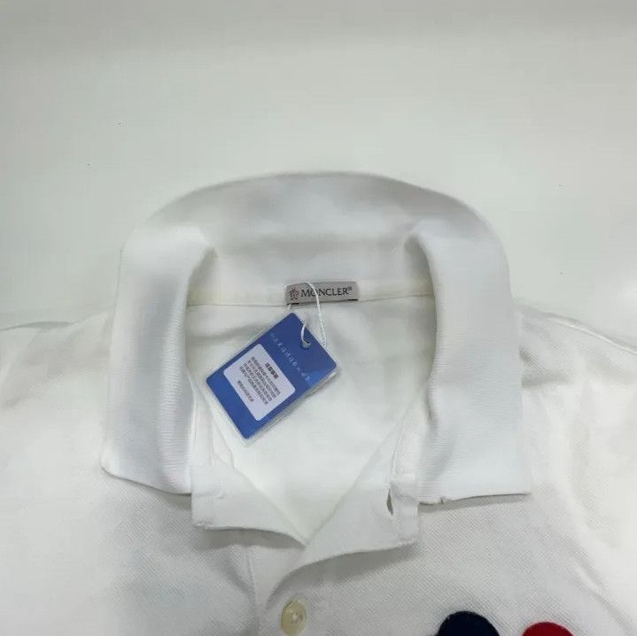 Moncler Moncler White Short-Sleeve Polo Shirt Size US S / EU 44-46 / 1 - 7 Thumbnail