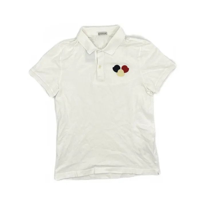 Moncler Moncler White Short-Sleeve Polo Shirt Size US S / EU 44-46 / 1 - 2 Thumbnail