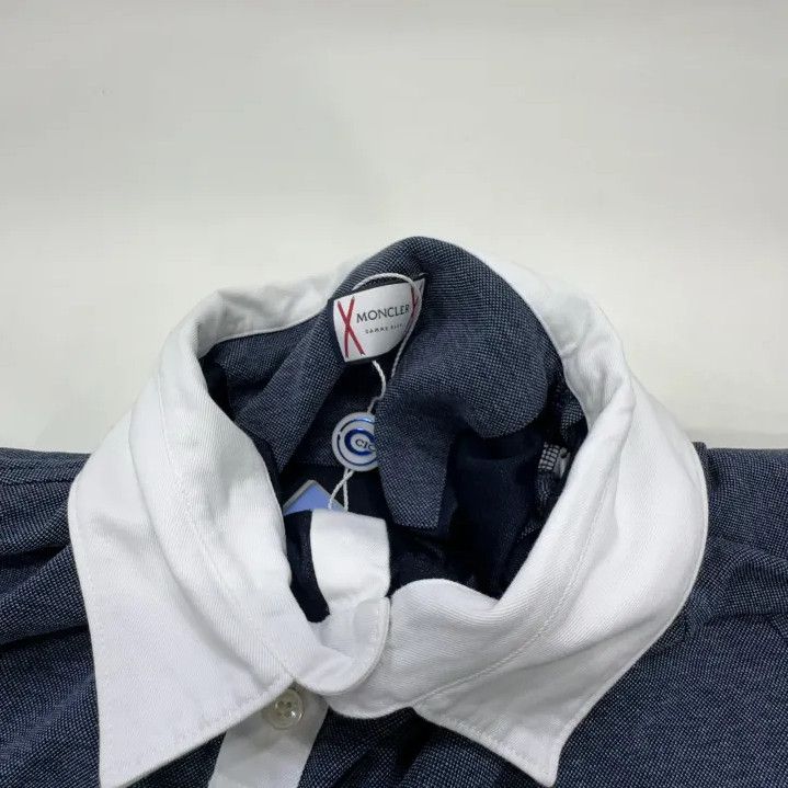 Moncler Moncler Solid Casual Collar Short-Sleeve Polo Size US XL / EU 56 / 4 - 7 Thumbnail
