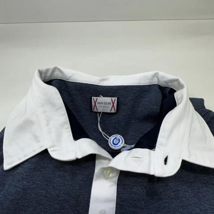 Moncler Moncler Solid Casual Collar Short-Sleeve Polo Size US XL / EU 56 / 4 - 9 Thumbnail