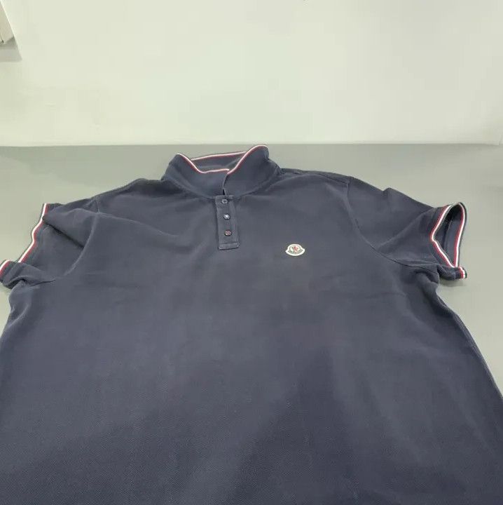 Moncler Moncler Men's Solid Short Sleeve Polo Shirt Size US XXL / EU 58 / 5 - 18 Thumbnail