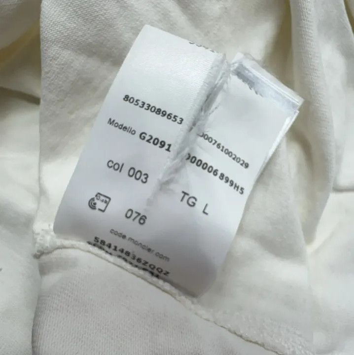 Moncler Moncler FW21 Slogan Print Chest Pocket Long Sleeve T-Shirt Size US L / EU 52-54 / 3 - 4 Thumbnail