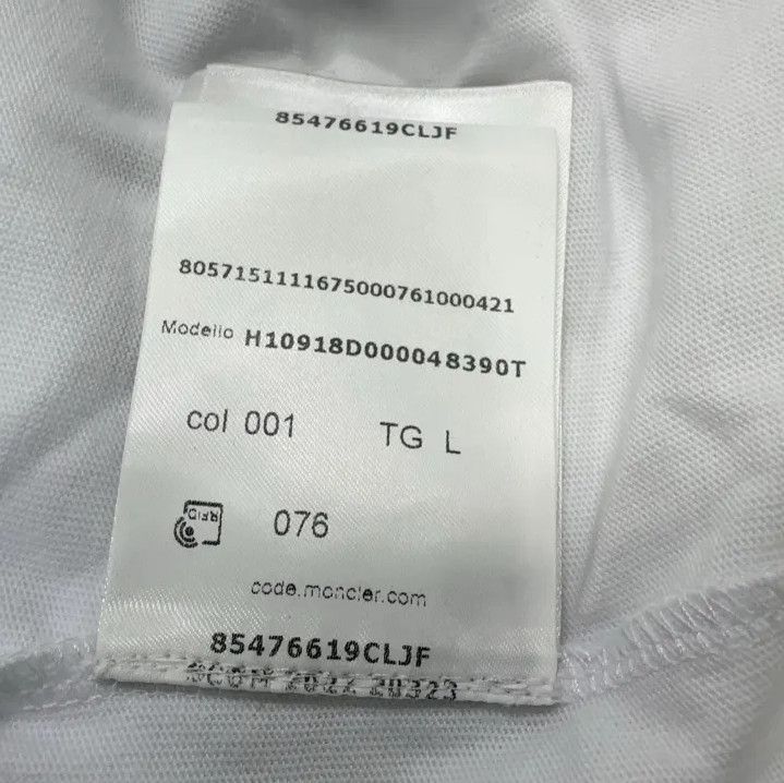 Moncler Moncler Men's White Long-Sleeve Printed T-Shirt Size US L / EU 52-54 / 3 - 7 Thumbnail