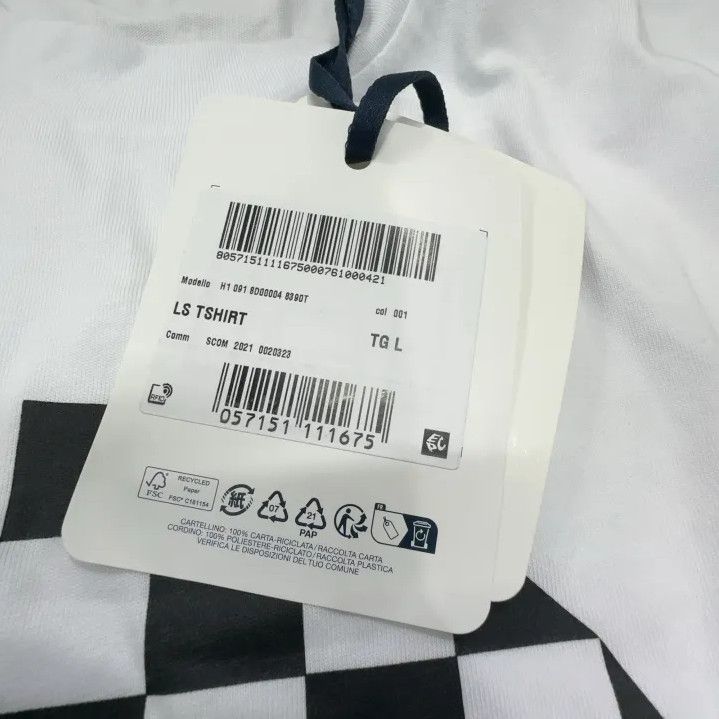 Moncler Moncler Men's White Long-Sleeve Printed T-Shirt Size US L / EU 52-54 / 3 - 5 Thumbnail