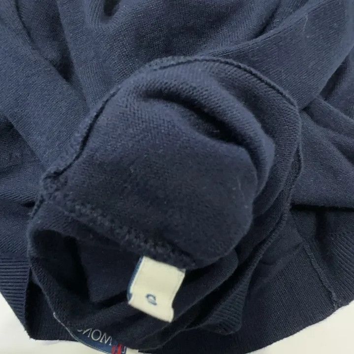 Moncler Moncler Solid Logo Long-Sleeve Knit Sweater Size US S / EU 44-46 / 1 - 6 Thumbnail