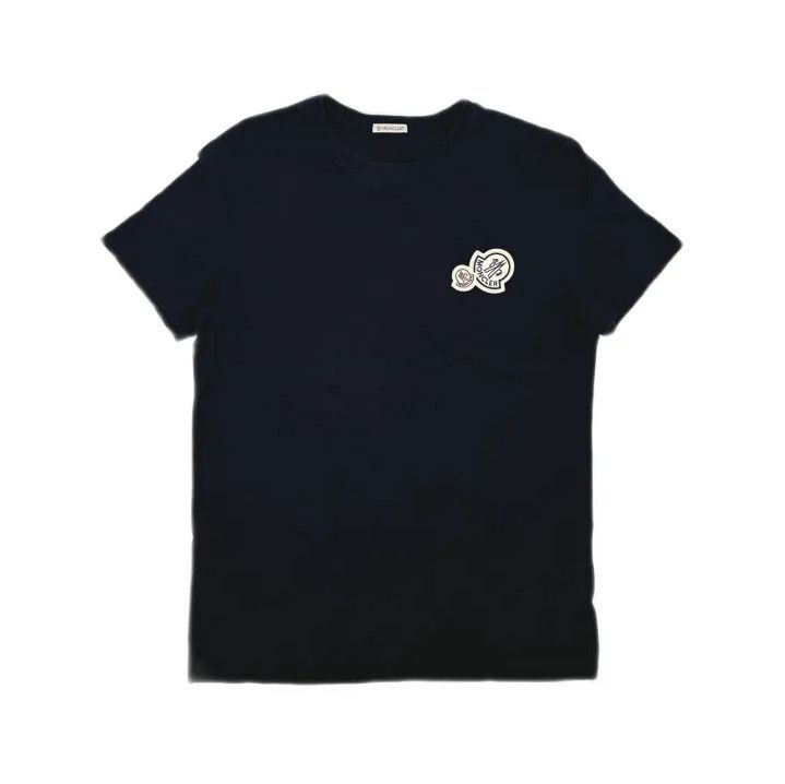 Moncler Moncler SS23 Cotton Logo Patch Men's Short-Sleeve T-Shirt Size US L / EU 52-54 / 3 - 2 Thumbnail