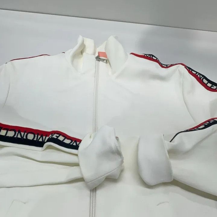Moncler Moncler White Stand Collar Jacket Size US S / EU 44-46 / 1 - 9 Thumbnail