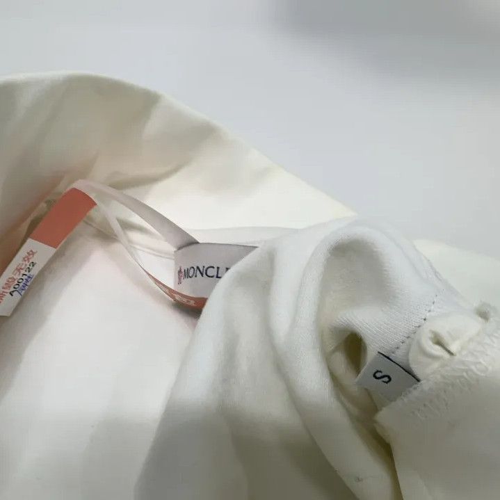 Moncler Moncler White Stand Collar Jacket Size US S / EU 44-46 / 1 - 5 Thumbnail