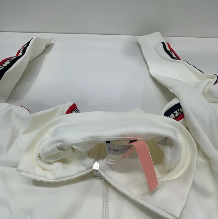 Moncler Moncler White Stand Collar Jacket Size US S / EU 44-46 / 1 - 6 Thumbnail