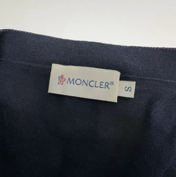 Moncler Moncler Solid Spliced Long-Sleeve Knit Cardigan Size US S / EU 44-46 / 1 - 4 Thumbnail