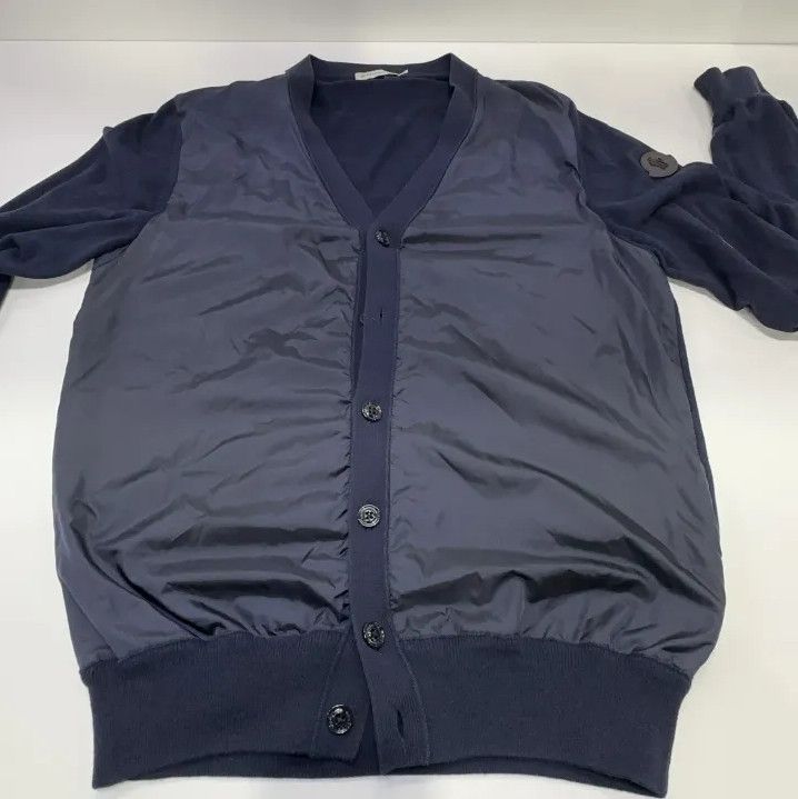Moncler Moncler Solid Spliced Long-Sleeve Knit Cardigan Size US S / EU 44-46 / 1 - 7 Thumbnail