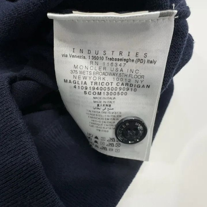 Moncler Moncler Solid Spliced Long-Sleeve Knit Cardigan Size US S / EU 44-46 / 1 - 5 Thumbnail