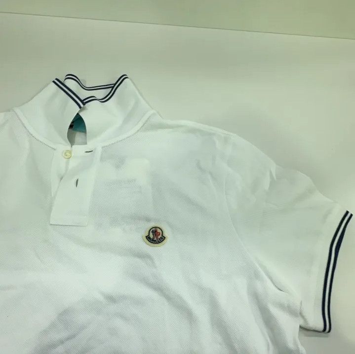 Moncler Moncler FW21 Slim Fit Logo Stripe Cotton Polo Shirt Size US M / EU 48-50 / 2 - 9 Thumbnail